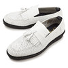 FRED PERRY × GEORGE COX EMBOSSED TASSEL LOAFER WHITE B9271-200画像
