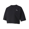 PUMA EVIDE FORM STRIPE CROP TEE PUMA BLACK 597397-01画像