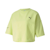 PUMA EVIDE FORM STRIPE CROP TEE SUNNY LIME 597397-31画像
