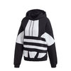 adidas LRG LOGO HOODIE BLACK/WHITE FS1308画像