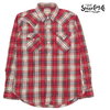 SUGAR CANE インディゴ レッド プレイドチェック 長袖 ウエスタン シャツ Mister Freedom SC28486画像