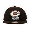 NEW ERA GREEN BAY PACKERS 9FIFTY SNAPBACK CAP BROWN NEGBP044画像