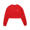 GUESS LS CREW NECK CROP SWEATSHIRT RED W0GI63R4BD2-G58画像