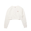 GUESS LS CREW NECK CROP SWEATSHIRT WHITE W0GI63R4BD2-G02画像
