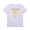GUESS MEN'S S/SLV TEE SHIRT W/CHEST & BACK PRINT WHITE MJ2K7701WS-WHT画像