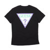 GUESS MEN'S S/SLV TEE SHIRT W/CHEST & BACK PRINT BLACK MJ2K7701WS-BLK画像