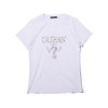 GUESS LADIES S/SLV TEE SHIRT WHITE YK2K9421K-WHT画像