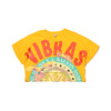 GUESS SS VIBRAS CROP TEE YELLOW W91P0HR5JK2-G2B画像