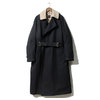 SCYE BASICS GIZA COTTON GABARDINE TIELOCKEN COAT NAVY 5120-73520画像