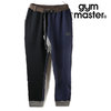 gym master ジャガード裏毛ロングパンツ ブラック×ネイビーCRZ G533617-91画像