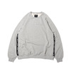 RVCA 2TONE JACQUARD CREW TOP HEATHER GRAY BA042003-HGR画像