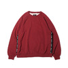 RVCA 2TONE JACQUARD CREW TOP RED BA042003-HRD画像