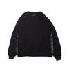 RVCA 2TONE JACQUARD CREW TOP BLACK BA042003-BLK画像