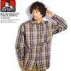 BEN DAVIS BIG SILHOUETTE CHECK SHIRTS -D.BROWN- G-0780021画像