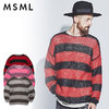 MSML MOHAIR BORDER KNIT M11-02L5-KN02画像