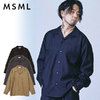 MSML EMBROIDERY OPEN COLLAR LONG SLEEVE SHIRT M21-02L5-SL01画像