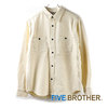 FIVE BROTHER HEAVY FLANNEL WORK SHIRTS WHITE 152060画像