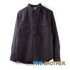 FIVE BROTHER HEAVY FLANNEL WORK SHIRTS BLACK 152060画像