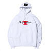 Champion × ATMOS LAB P/O HOODED SWEATSHIRT WHITE C8-S114-010画像