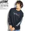 LEFLAH HAND WRINTING LOGO LONG TEE -BLACK-画像