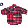 POST OVERALLS 3205 E-Z CRUZ-R2 COTTON FLANNEL SHIRTS red x navy画像