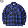 Deus Ex Machina OUTSKIRTS FLANNEL SHIRT (BLUE) DPT20014画像