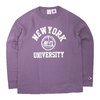 Champion MADE IN USA T1011 RAGLAN LONG SLEEVE T-SHIRT NEW YORK UNIVERSITY C5-S404-265画像