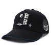 YOSHINORI KOTAKE SNAKE 3LOGO MESH CAP BLACK画像