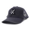 YOSHINORI KOTAKE CHECKER FLAG STAR MESH CAP DARK GRAY画像