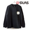SILAS HEAVY WEIGHT FLEECE PRINTED CREW BLACK 110203013011画像