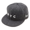 NEW ERA 9FIFTY NY MELTON CHARCOAL 12540600画像