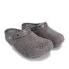 crocs classic fuzz mania clog SLATEGREY 206625-0DA画像