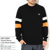 FRED PERRY Tipped Sleeve Crew Neck Sweater K9553画像