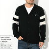 FRED PERRY Tipped Sleeve Cardigan K5534画像