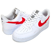NIKE AIR FORCE 1 LV8 SWOOSH ON TOUR white/university red CW7577-100画像