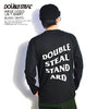 DOUBLE STEAL WAVE LOGO L/S T-SHIRT -BLACK/WHITE- 904-14048画像