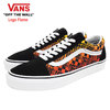 VANS Old Skool Black/True White Logo Flame VN0A4U3B2N5画像