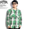 CUTRATE HEAVY NEL CHECK SHIRT -GREEN- CR-20AW070画像