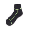 CHICSTOCKS ANKLE SOCKS 15&times;52 Dark Charcoal&times;Neon Yellow CH-102画像