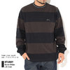 STUSSY Moore Stripe L/S Crew 1140219画像