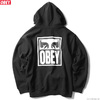 OBEY PREMIUM HOODED FLEECE "OBEY EYES ICON 2" (BLACK)画像
