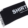 COMME des GARCONS SHIRT wool cloth on logo print BLACK画像