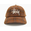 STUSSY Big Logo Plaid Low Pro Cap 131957画像