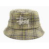 STUSSY Big Logo Plaid Bucket Hat 132994画像