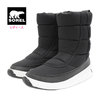 SOREL OUT N ABOUT PUFFY MID Black WOMENS NL3804-010画像