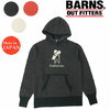 BARNS 裏毛 プリント プルオーバー スウェット パーカー BR-8448画像