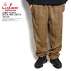 COOKMAN CHEF PANTS WOOL MIX CHECK -BROWN- 231-03806画像
