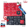 COOKMAN TABLE POCKET MAT REVERSIBLE -PAISLEY RED & BLACK- 233-01920画像