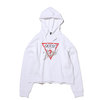 GUESS HOODY ICON FLEECE WHITE W0BQ04K68I0-TWH画像