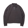 atmos OVERDYED HALF ZIP SWEAT CHARCOLE AT20-055-CHR画像